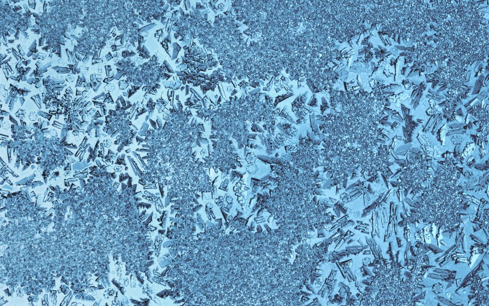 Cool Blue Ice Crystal Natural Texture Pattern