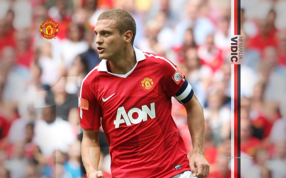 Nemanja Vidic Manchester United Football Wallpaper