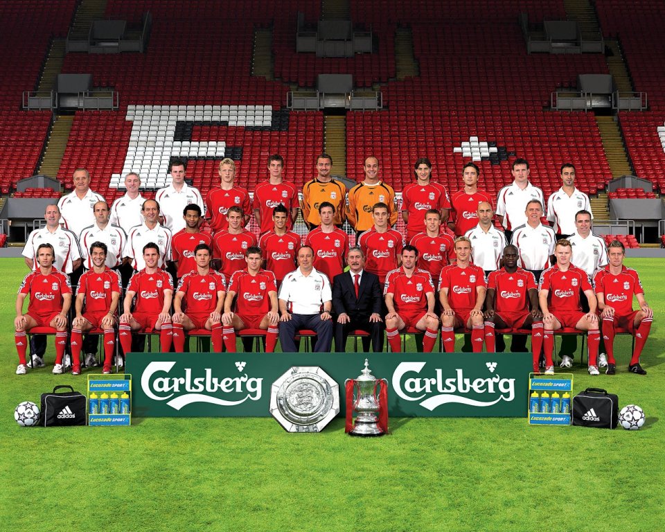 Liverpool Fc Anfield Stadium Full Team Classic Group Photo