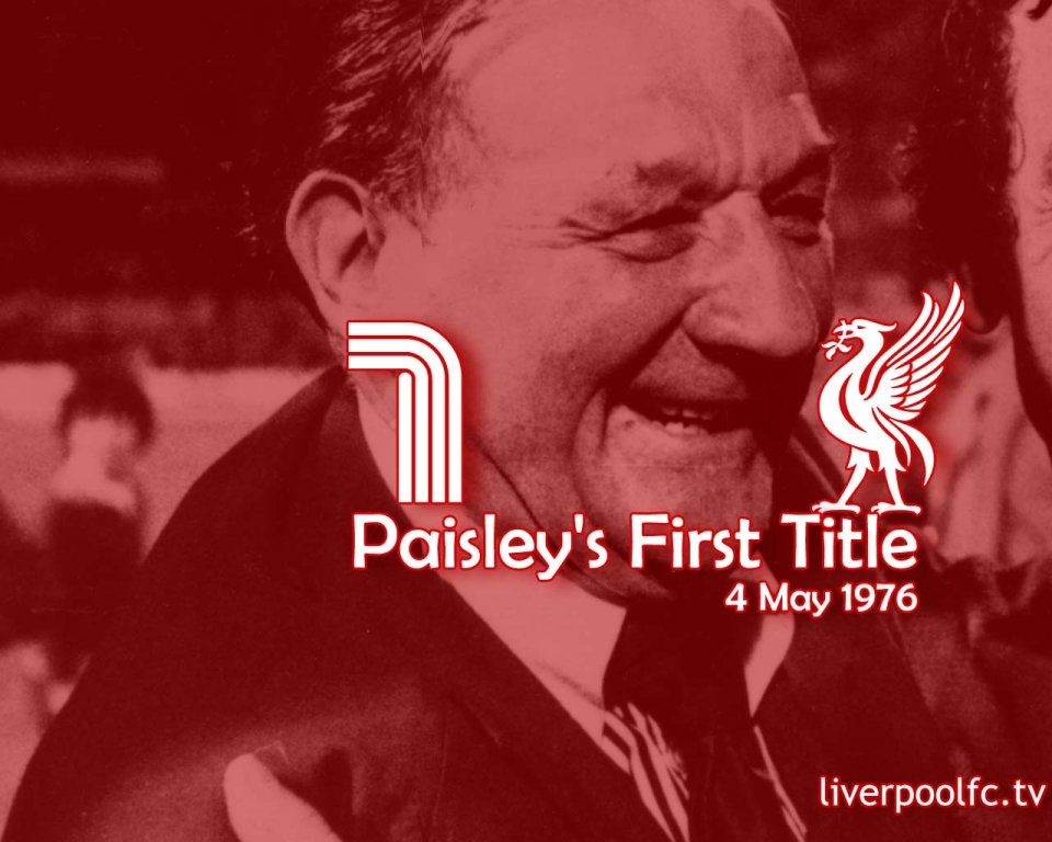 Bob Paisley First League Title Liverpool 1976 Memorial Poster