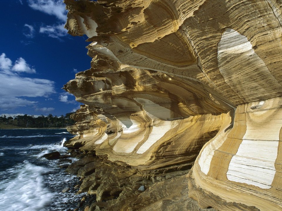 Painted Cliffs Maria Island Tasmania