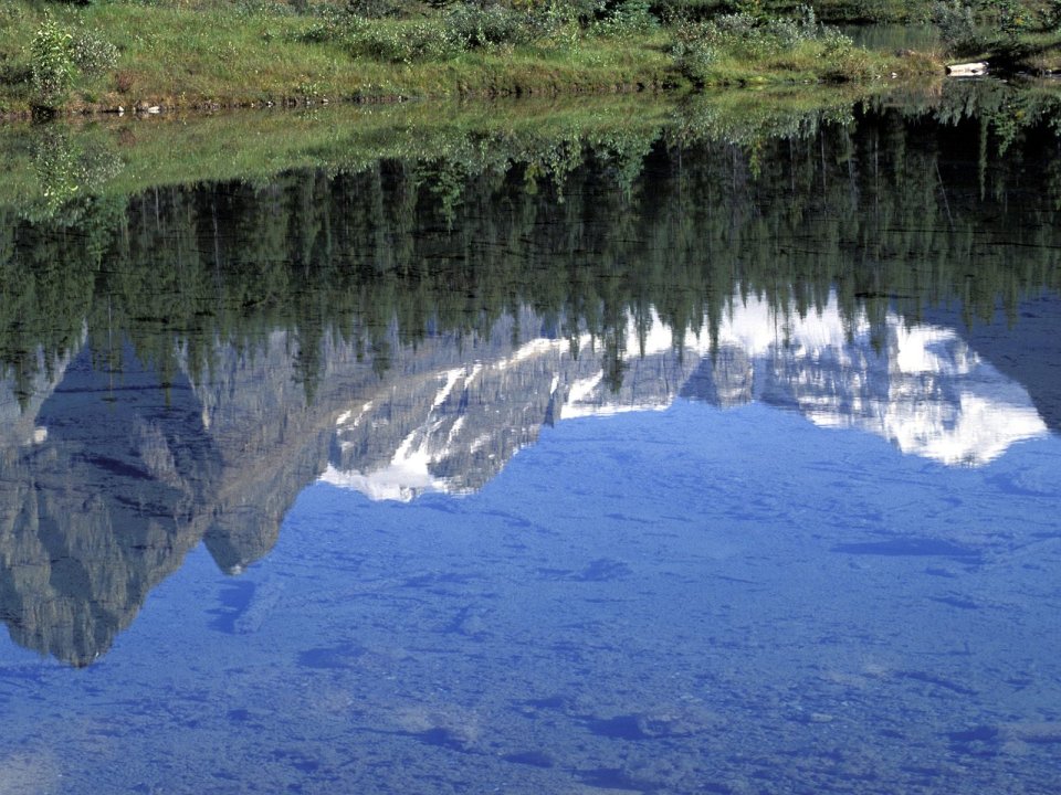 Reflections Of The Rocky Mountains Alberta Canada