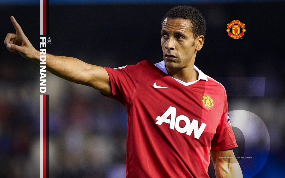 Rio Ferdinand Manchester United Official Wallpaper
