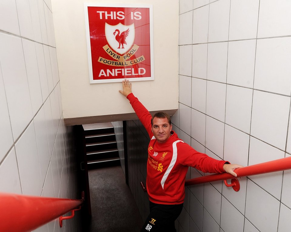 Brendan Rodgers Liverpool Fc Anfield Sign