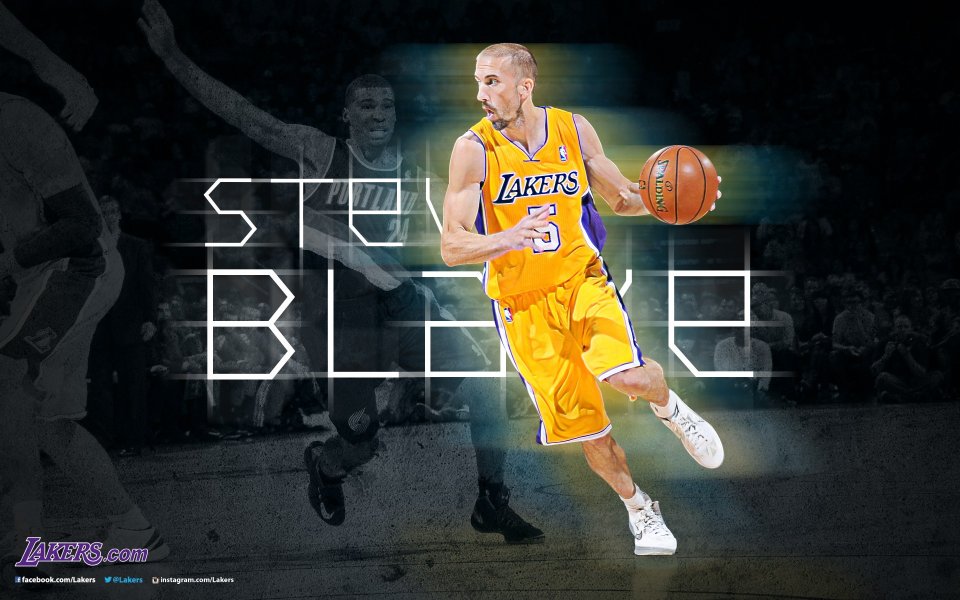 Steve Blake Los Angeles Lakers Basketball Game Scene