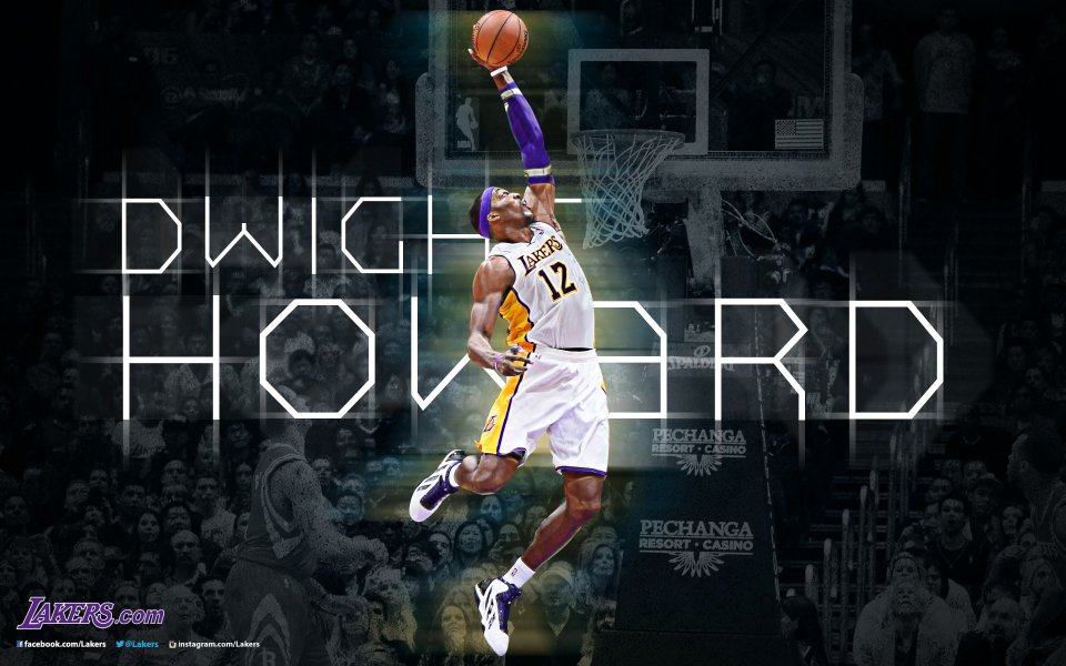 Dwight Howard Los Angeles Lakers Dunk Wallpaper
