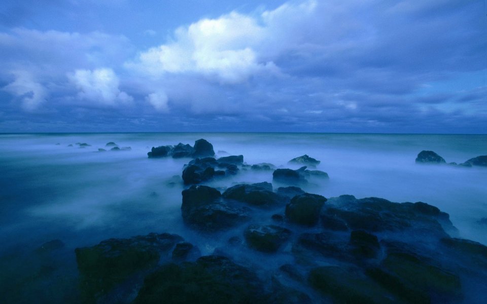 South Pacific Blues At Sunset Hawaii
