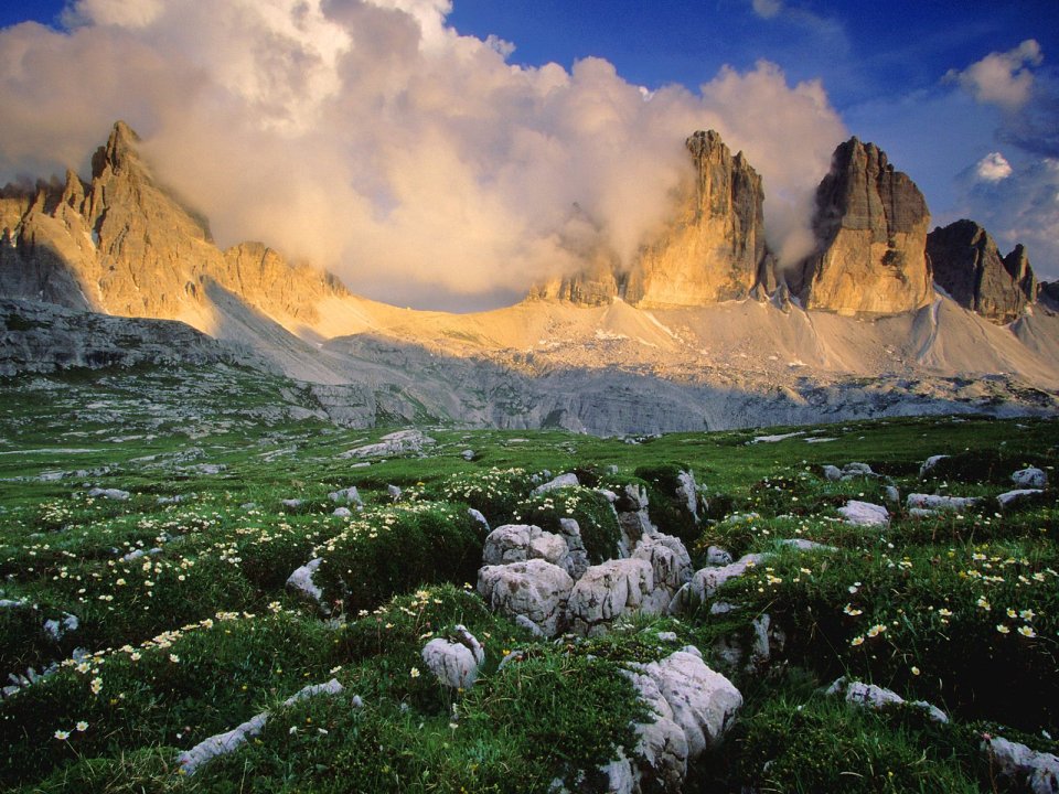 Springtime In South Tirol Italy Dolomites Mountain Landscape