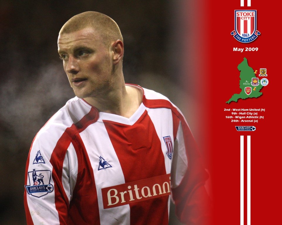Stoke City 2009 Premier League Match Commemorative Wallpaper
