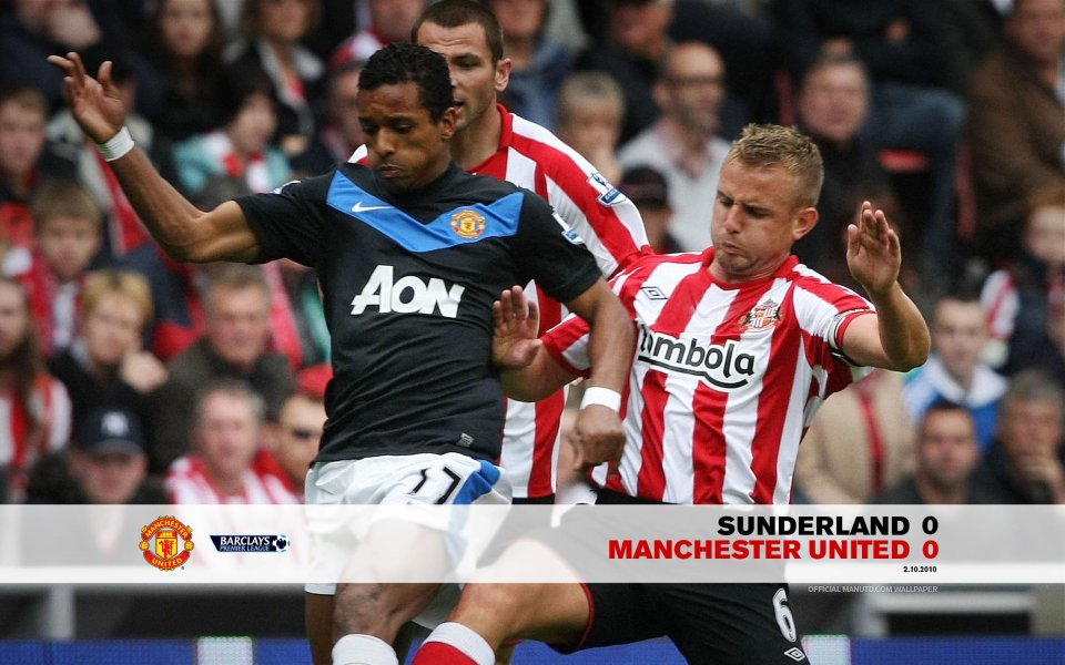 Sunderland 0 Manchester United 0 2010 Premier League Match Photo
