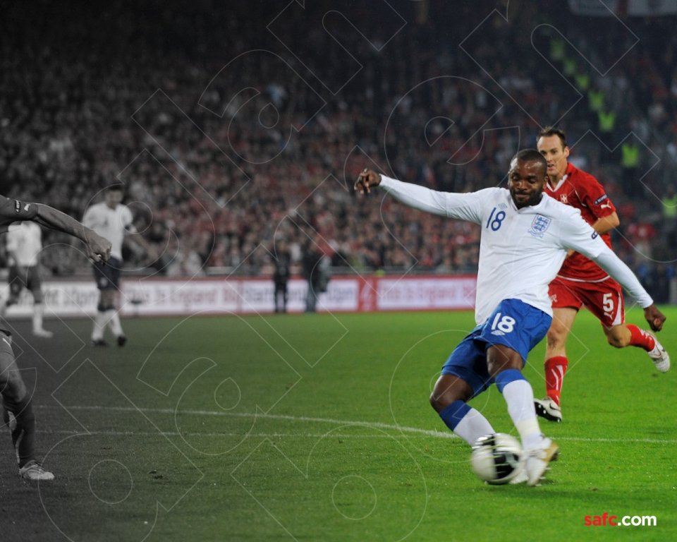 England National Team No18 Player Shooting Football Match