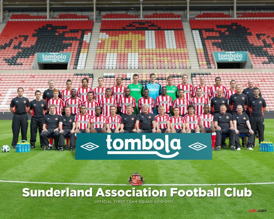 Sunderland AFC 2010 2011 First Team Official Squad Photo