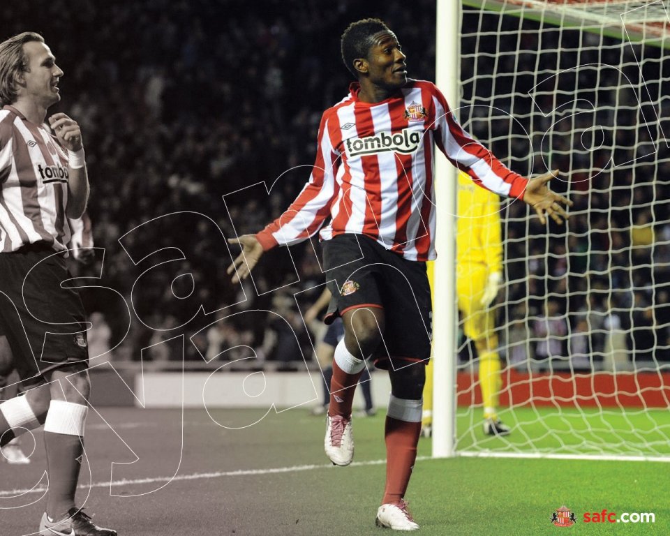 Sunderland AFC Football Player Goal Celebration At Stadium