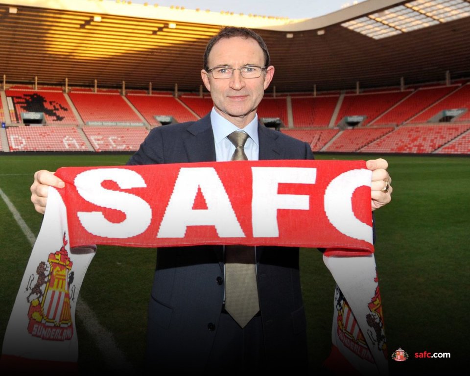 Martin Oneill Safc Scarf Stadium Of Light Official Portrait