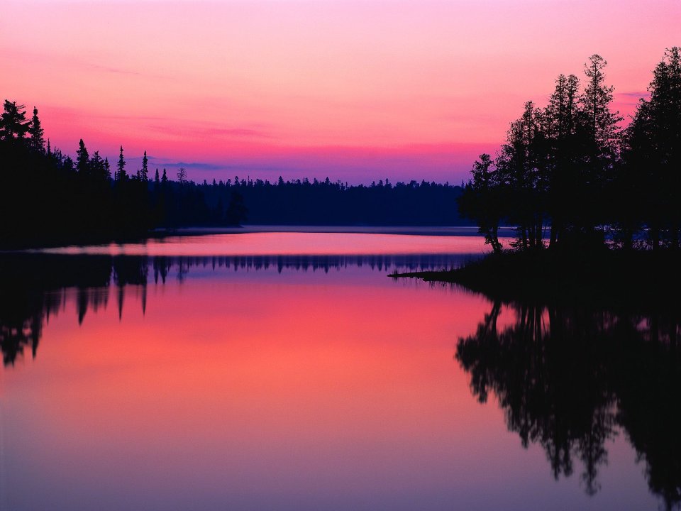 Sunrise Over Bisk Lake Ontario Canada