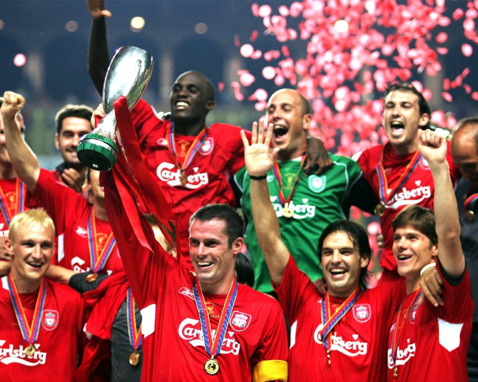 Liverpool FC European Super Cup Championship Celebration