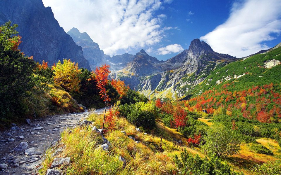 Tatra Mountains Kiezmarska Valley Slovakia Autumn