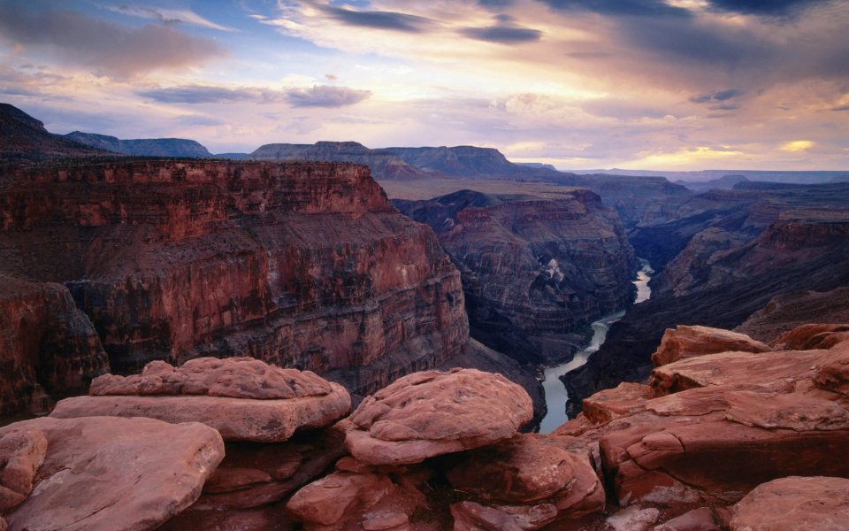 Toroweap Point And Colorado River Grand Canyon