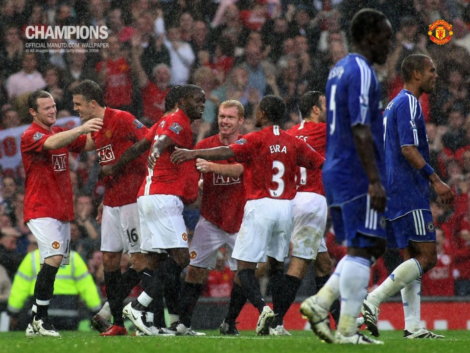 Manchester United 2008 Premier League Champions Celebration Moment