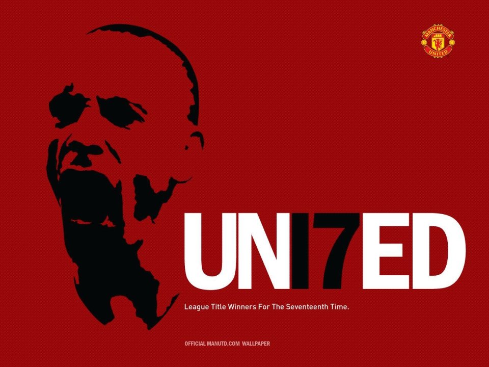 Manchester United 17th League Title Celebration Poster