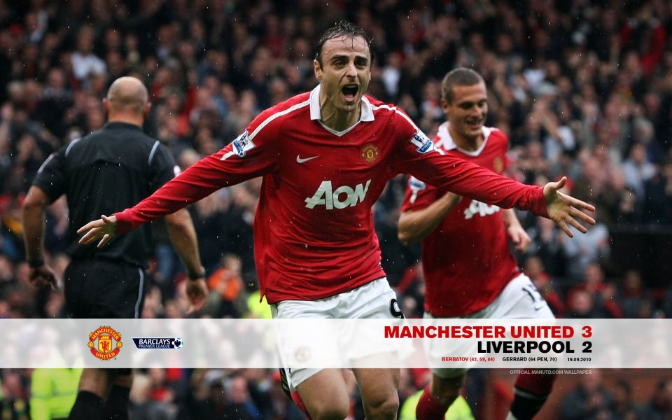 Manchester United 3 2 Liverpool 2010 Premier League Berbatov Celebration
