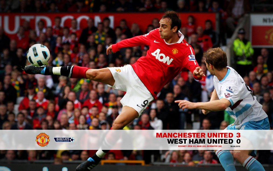 Manchester United 3 West Ham 0 2010 Premier League Match Wallpaper