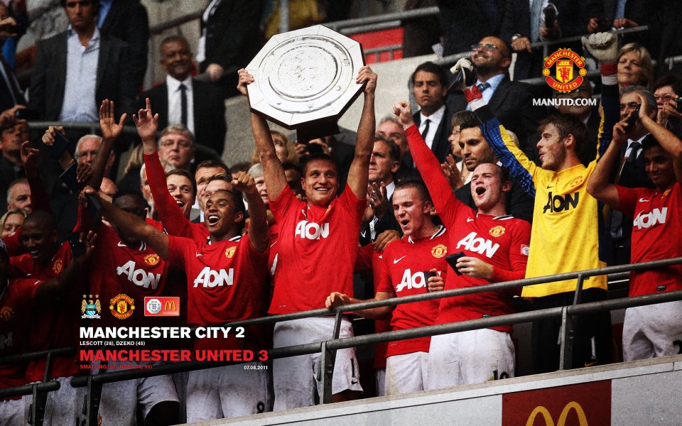 2011 Manchester United 3 2 Man City Community Shield Win