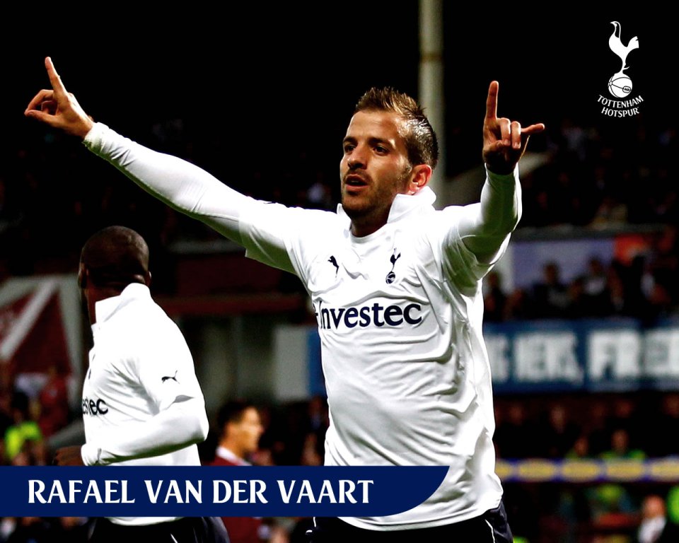 Rafael Van Der Vaart Tottenham Hotspur Goal Celebration