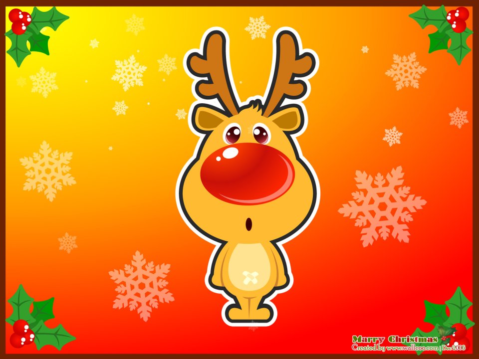 Cute Gingerbread Reindeer Christmas Vector Art