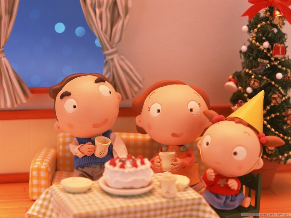 Christmas Family Warm Moment