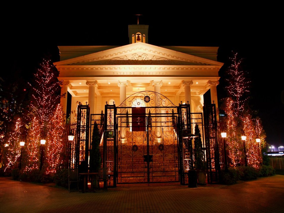 Christmas Night Church View