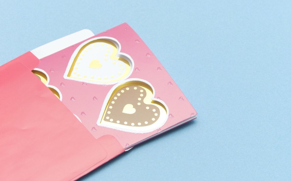 Heart Shaped Gift In Pink Envelope