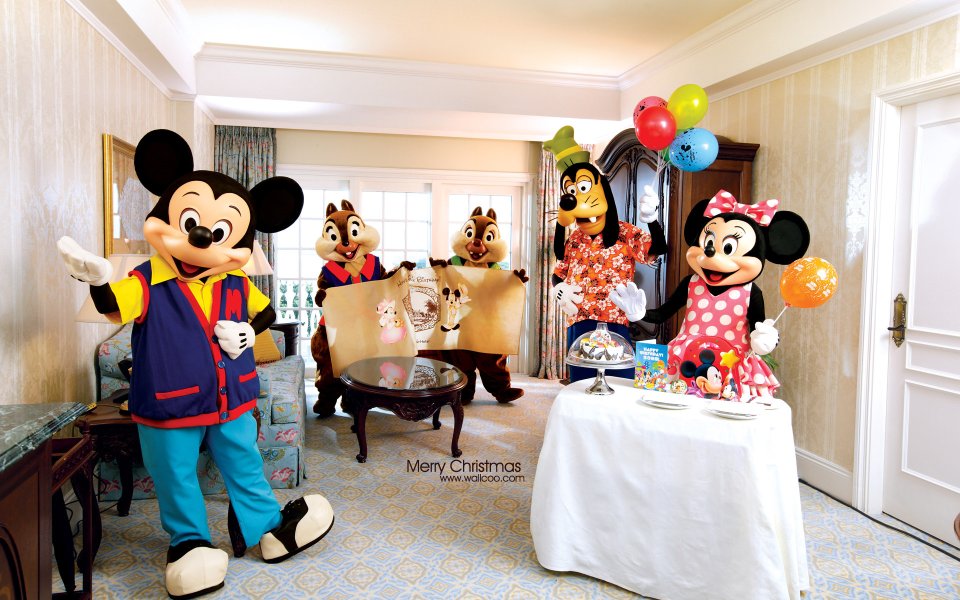 Disney Characters Birthday Celebration Hotel Room