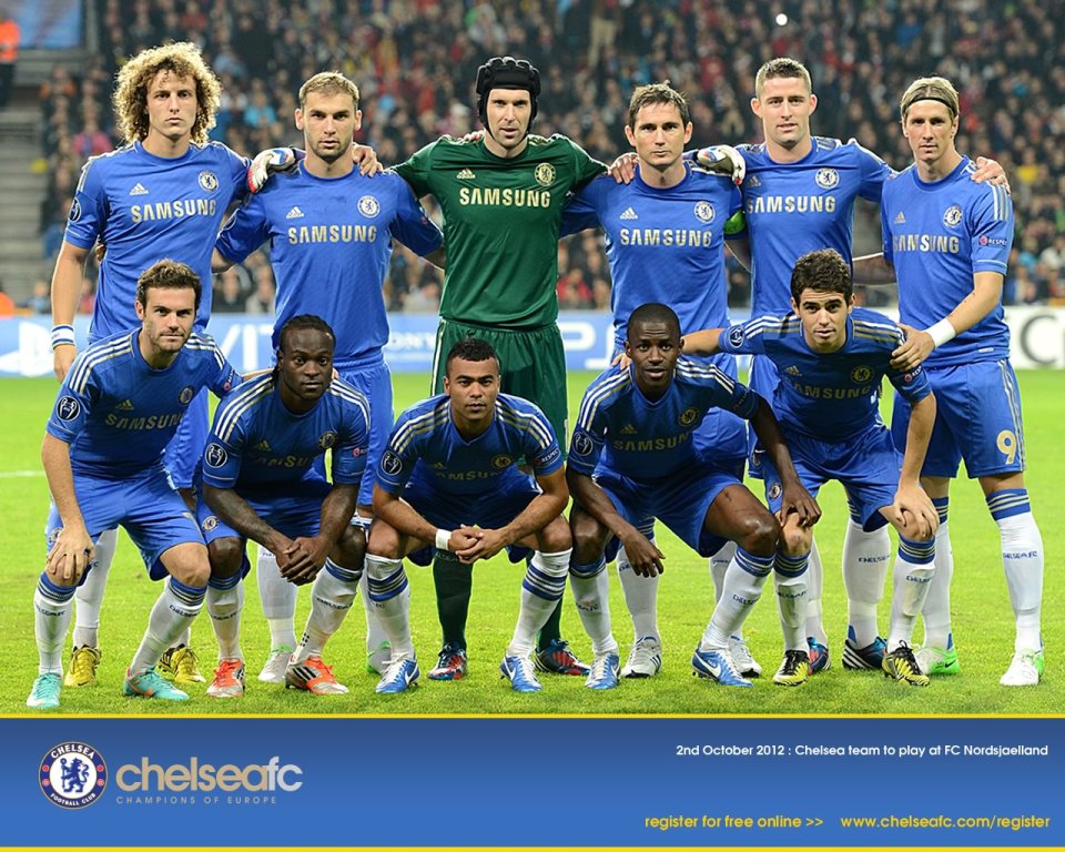 Chelsea FC Team Photo 2012