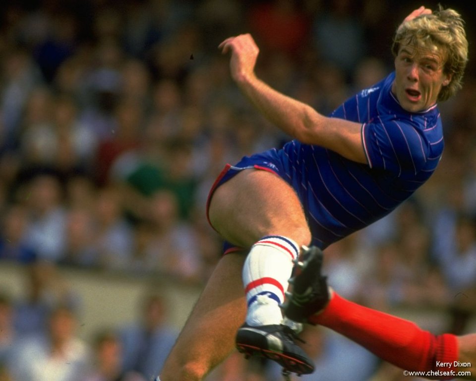 Kerry Dixon Chelsea Football Player Match Vintage Photo