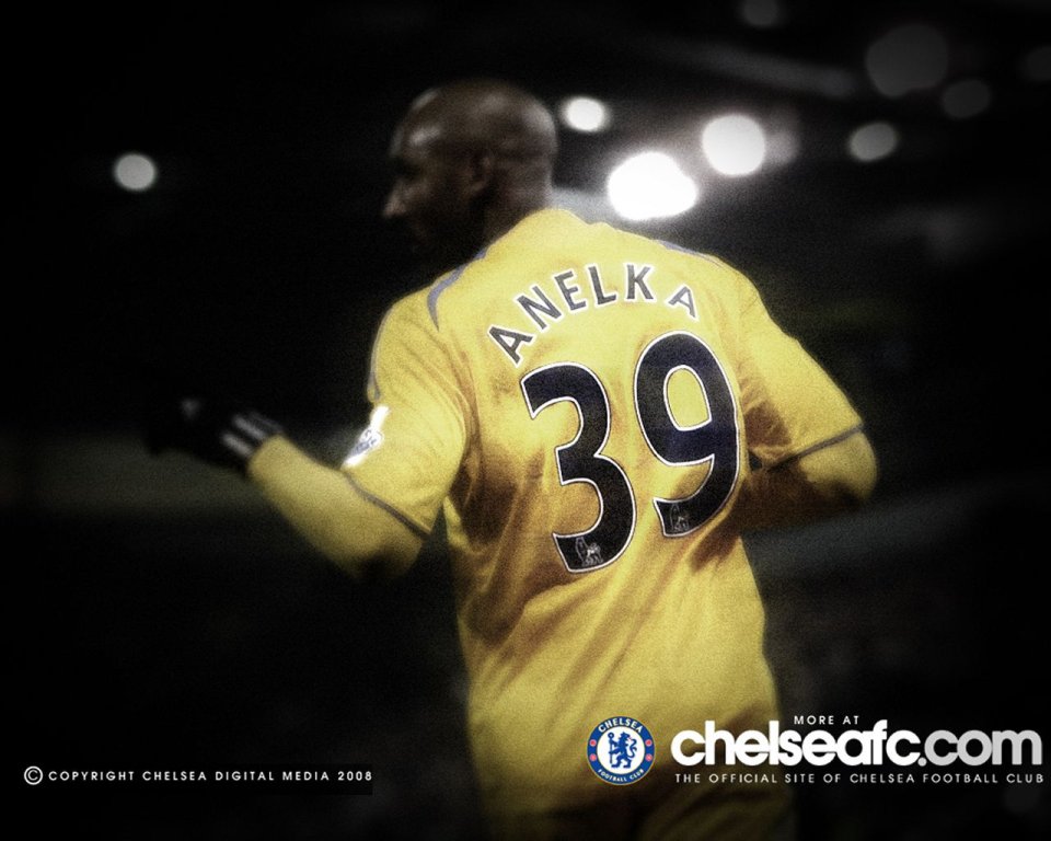 Nicolas Anelka Chelsea No39 Yellow Jersey Football Wallpaper