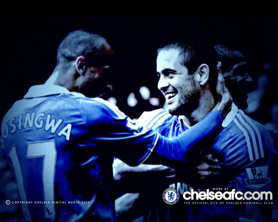 Chelsea Fc Bosingwa And Joe Cole Match Celebration