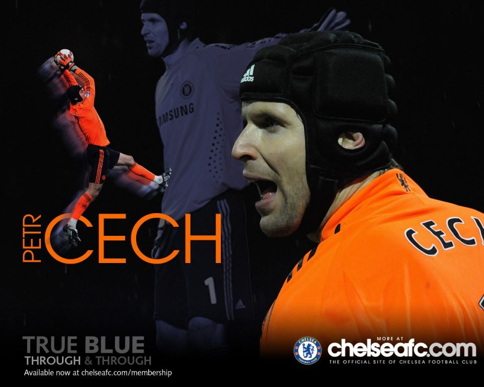 Petr Cech Chelsea Goalkeeper Official Wallpaper