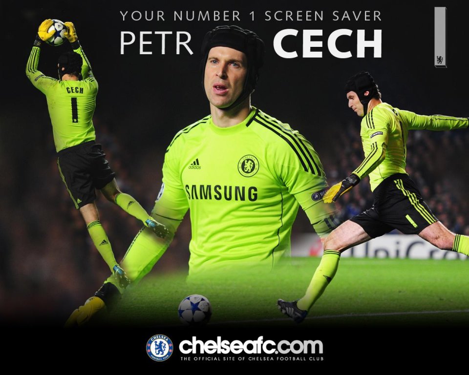Petr Cech Chelsea Goalkeeper Official Wallpaper (Samsung Sponsored)