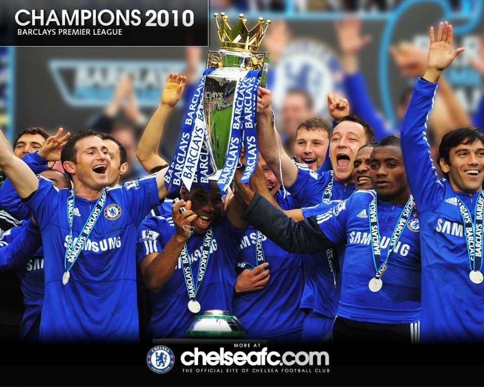 2010年切尔西英超夺冠纪念海报