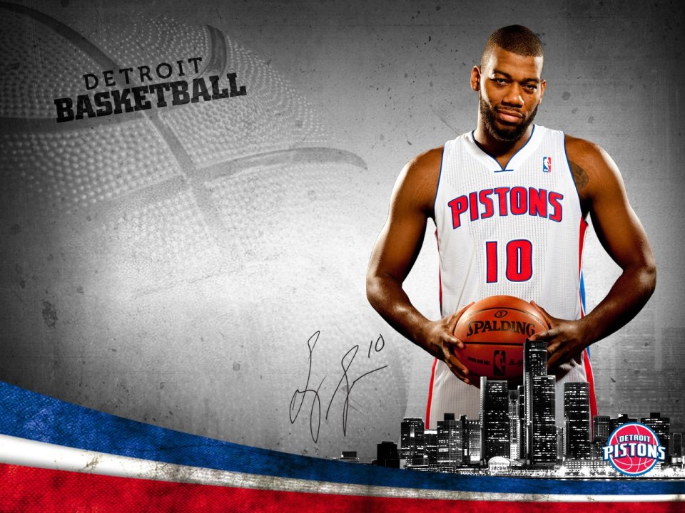 Detroit Pistons 10 Basketball Player Wallpaper