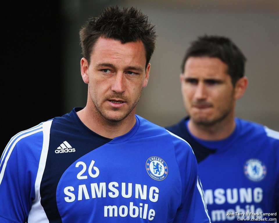 John Terry And Frank Lampard Chelsea Training Photo