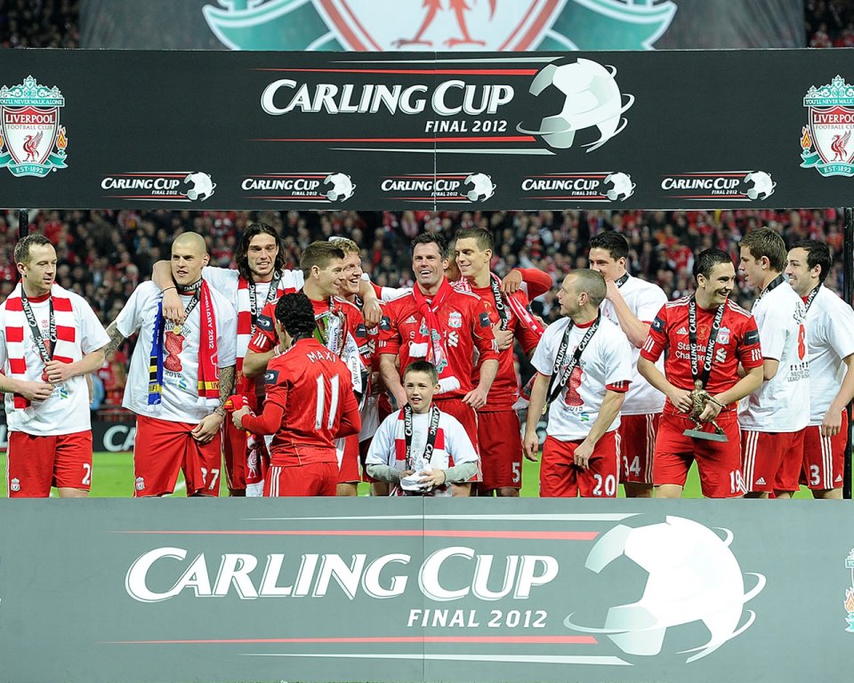 利物浦足球队2012年Carling Cup决赛夺冠庆祝