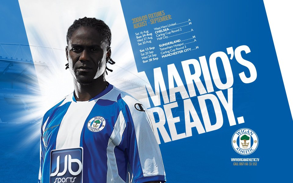 Wigan Athletic 2008 09 Season Promotional Poster