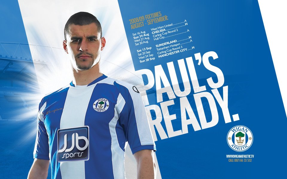 Wigan Athletic 2008 09 Season Promotional Poster