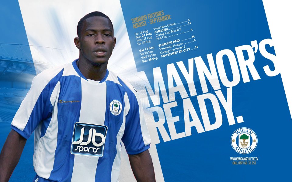 Wigan Athletic 2008 09 Season Player Promotional Poster