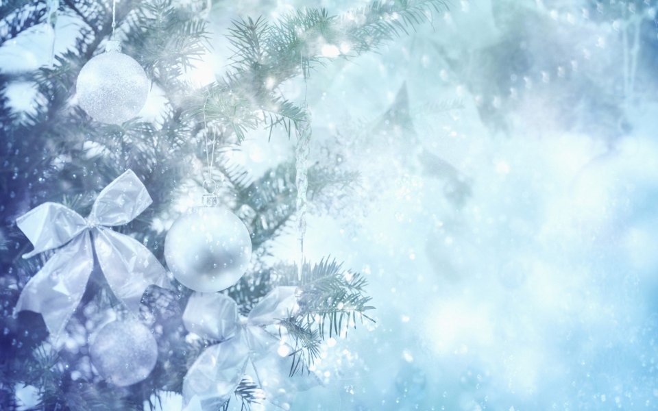Winter Christmas Tree Snow Decorations