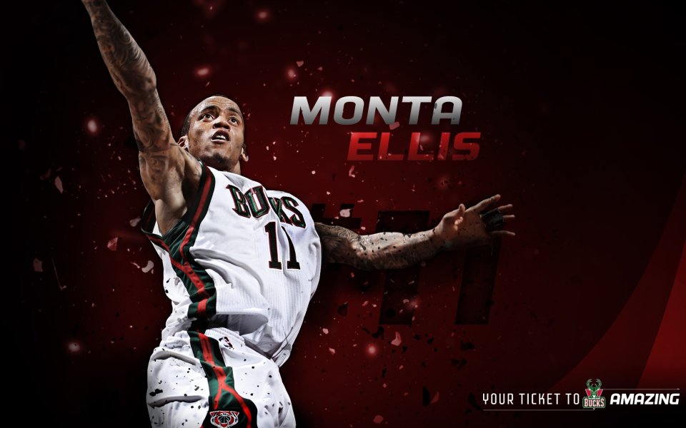 NBA雄鹿队球员Monta Ellis篮球壁纸
