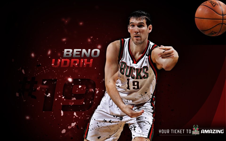 雄鹿队19号球员Beno Udrih篮球壁纸