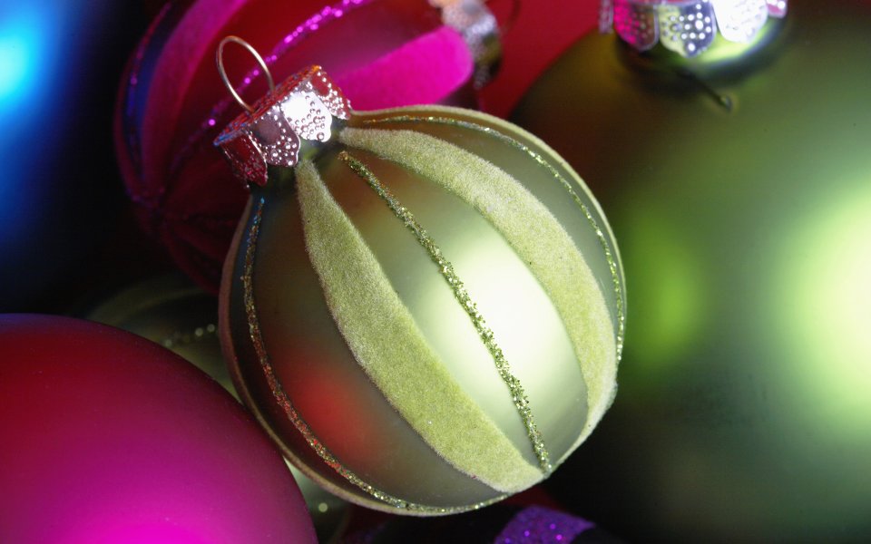 Vintage Christmas Ornament Macro Shot